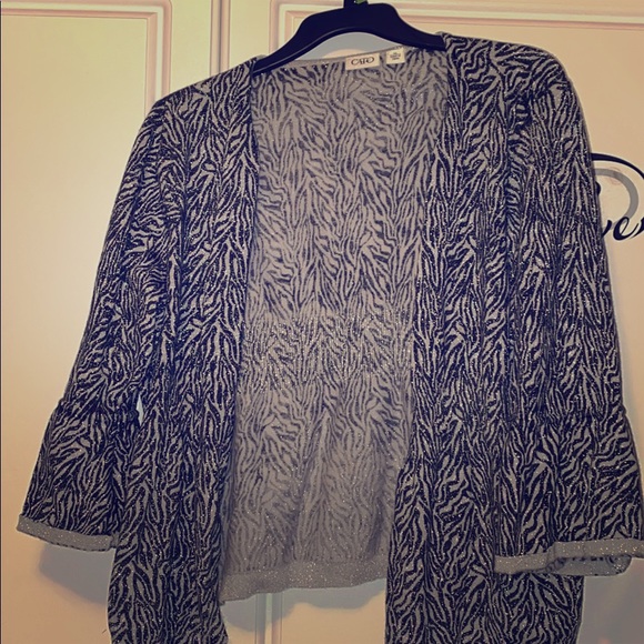 Cato Sweaters - Zebra shrug